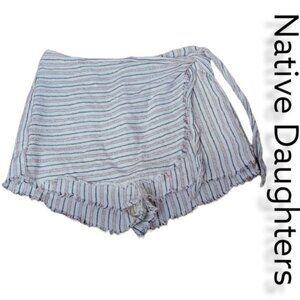 Native Daughters Striped Boho Small Skort Shorts